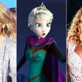 テイラー・スウィフト＆エルサ（雪の女王）＆ビヨンセ -(C) Getty Images／『アナと雪の女王』-(c) 2013 Disney Enterprises, Inc. All Rights Reserved.