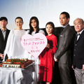 橋本愛＆松岡茉優＆三浦貴大＆温水洋一＆桐島かれん＆森淳一（監督）／『リトル・フォレスト 冬・春』初日舞台挨拶
