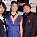『GALACTICA／ギャラクティカ」特別試写会。（左から）Ken、グレイス・パーク、樋口真嗣、出渕裕