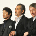 安田顕、藤竜也、北野武監督／『龍三と七人の子分たち』初日舞台挨拶