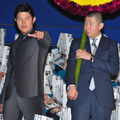 鈴木亮平、荒川良々／『予告犯』初日舞台挨拶