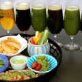 ビールの飲み放題と合わせて、”茶を食す”をテーマにした”お茶料理”のおつまみセットも用意。