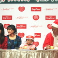 加藤さん、草刈麻有、千原が「2015 Kid's Dream Cake」を試食