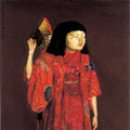 岸田劉生 《童女舞姿》1924年 / 91.0 × 53.0 cm / 油彩・カンヴァス