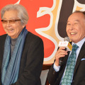 山田洋次監督、橋爪功／『家族はつらいよ』完成報告会見