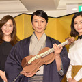 笛木優子、武田真治、中村ゆり／「日本のヴァイオリン王～名古屋が生んだ世界のマエストロ 鈴木政吉物語～」制作会見