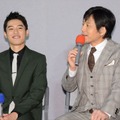 堀井新太、勝村政信／創作テレビドラマ大賞「川獺」試写会