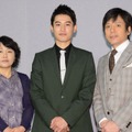 山下真和、堀井新太、勝村政信／創作テレビドラマ大賞「川獺」試写会