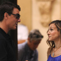 『セックス・アンド・ザ・シティ2』撮影現場でのクリス・ノースとサラ・ジェシカ・パーカー -(C) Splash/AFLO