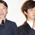 阿部サダヲ＆千葉雄大／『殿、利息でござる！』完成披露“ゼニ集め”イベント