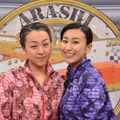 浅田真央と浅田舞「嵐にしやがれ」(C)NTV
