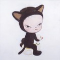 奈良美智《Harmless Kitty》1994年　東京国立近代美術館蔵アクリリック・綿布  150.0×140.0cm