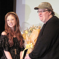 マイケル・ムーア監督来日記者会見 photo：Yoko Saito