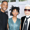 ウィル・スミス＆ウィロー・スミス＆カール・ラガーフェルド-(C)Getty Images