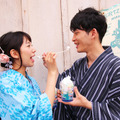 リバティ・ランディング・ダイナー「クリーム・シェイブアイス（ブルーゼリー＆レモンシロップ）、スーベニアカップ付き」（￥860）in東京ディズニーシー