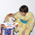 佐藤栞里、柴犬まる『ペット』の初日舞台挨拶