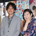 中村文則＆桃井かおり／『火 Hee』初日舞台挨拶