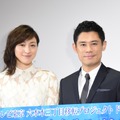 （左から）広末涼子、伊藤淳史／ドラマスペシャル湊かなえサスペンス「望郷」製作発表会見