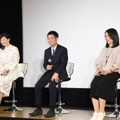 （左から）広末涼子、伊藤淳史、湊かなえ／ドラマスペシャル湊かなえサスペンス「望郷」製作発表会見