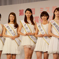 西本有希＆中谷モニカ＆是永瞳＆奥山かずさ＆宮本茉由／「第1回ミス美しい20代コンテスト」受賞者