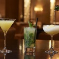 グランド ハイアット 東京 マデュロ 11月にカクテル、左から、ペアマティーニ、ペアモヒート、ペアシャンパンソルベ