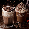 「プレミアムホットチョコレート」｢プレミアムチョコレートフラッペ」