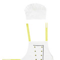 TOPPKLOCKA子供用エプロン コック帽付き, ホワイト/イエロー 799円