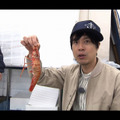 幻のエビに驚くコウケンテツ-(C)TBS