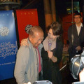 釜山国際映画祭　キム・ドンホ釜山映画祭委員長とジュリエット・ビノシュ　photo：Ayako Ishizu
