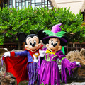 ハロウィン限定のコスチュームを着たディズニーの仲間たち