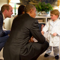 英ウィリアム王子＆オバマ大統領＆ジョージ王子-(C)Getty Images