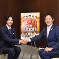 志尊淳と鈴木大地長官による対談『走れ！Ｔ校バスケット部』（Ｃ）２０１８「走れ！Ｔ校バスケット部」製作委員会
