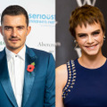 オーランド・ブルーム＆カーラ・デルヴィーニュ (C) Getty Images
