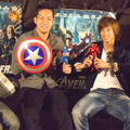 『アベンジャーズ』“日本最強”ヨーロッパ組上映会（左から、チョン・テセ選手、吉田麻也選手、大津祐樹選手、安田理大選手）