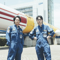 JAXA 筑波宇宙センターに宇宙の勉強にやってきた2人