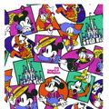 ミッキーマウスと仲間たちがとてもカラフルに描かれ、今見るとレトロ感があってポップなデザイン。As to Disney artwork, logos and properties： (C) Disney