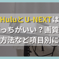 HuluとU-NEXTはどっちがおすすめ？料金や機能・作品数を比較！