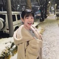 『チャングム』女優の娘イ・ユビがまるで“雪のプリンセス”。初雪の日の爽やかな美貌【PHOTO】
