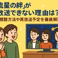 流星の絆が再放送できない理由は？無料視聴方法や再放送予定を徹底解説