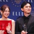 北川景子、吉沢亮／「ELLE CINEMA AWARDS 2025」