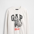 ゴジラ ヴィンテージソフト グラフィック GAPロゴ スウェットシャツ　7,990円 (税込み)