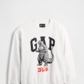 ゴジラ ヴィンテージソフト グラフィック GAPロゴ スウェットシャツ　6,990円 (税込み)