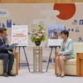 別所哲也・長浜広奈・本望あやか　東京都知事を表敬訪問