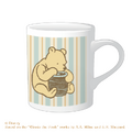 ＜クラシック プーシリーズ＞マグ　ストライプ プーさん【展覧会限定】1,980円