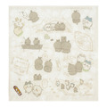 刺繍入りガーゼハンカチ　各880円