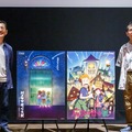 記者会見に登壇した宮崎吾朗監督（左）と山下明彦監督（右）