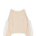 【ちいかわ/dazzlin　specialcollection】フリルスリーブニットプルオーバー