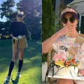 あの“サムスンさん”が近況報告！女優キム・ソナ、驚異の“9頭身スタイル”でゴルフ場に登場！【写真】