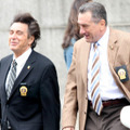 『Righteous Kill』（原題）を撮影中のパチーノとデ・ニーロ　-(C) Splash/AFLO