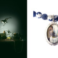 左：Digital print Pearls before sheep Louise te Poele 右：Oblivion Necklace Malou Paul